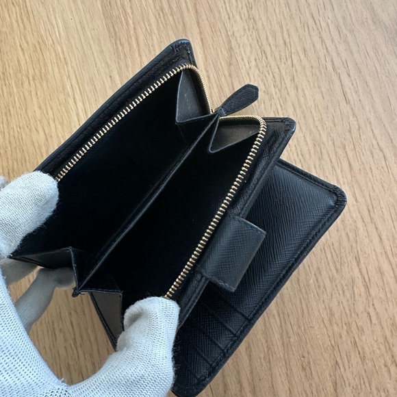 PRADA Saffiano Compact Wallet - Picture 9 of 14
